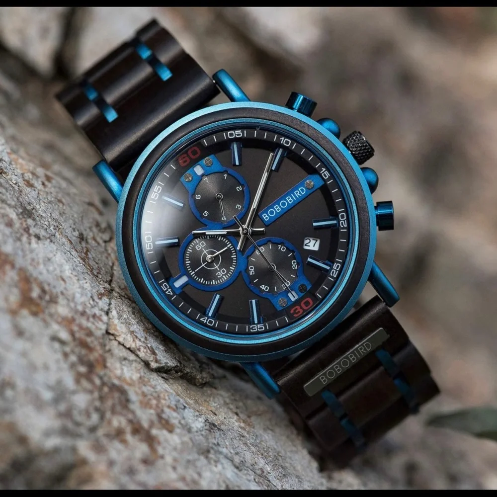 Men’s Luxury Real Wooden Watch (BRAND NEW) - Picture 3 of 7